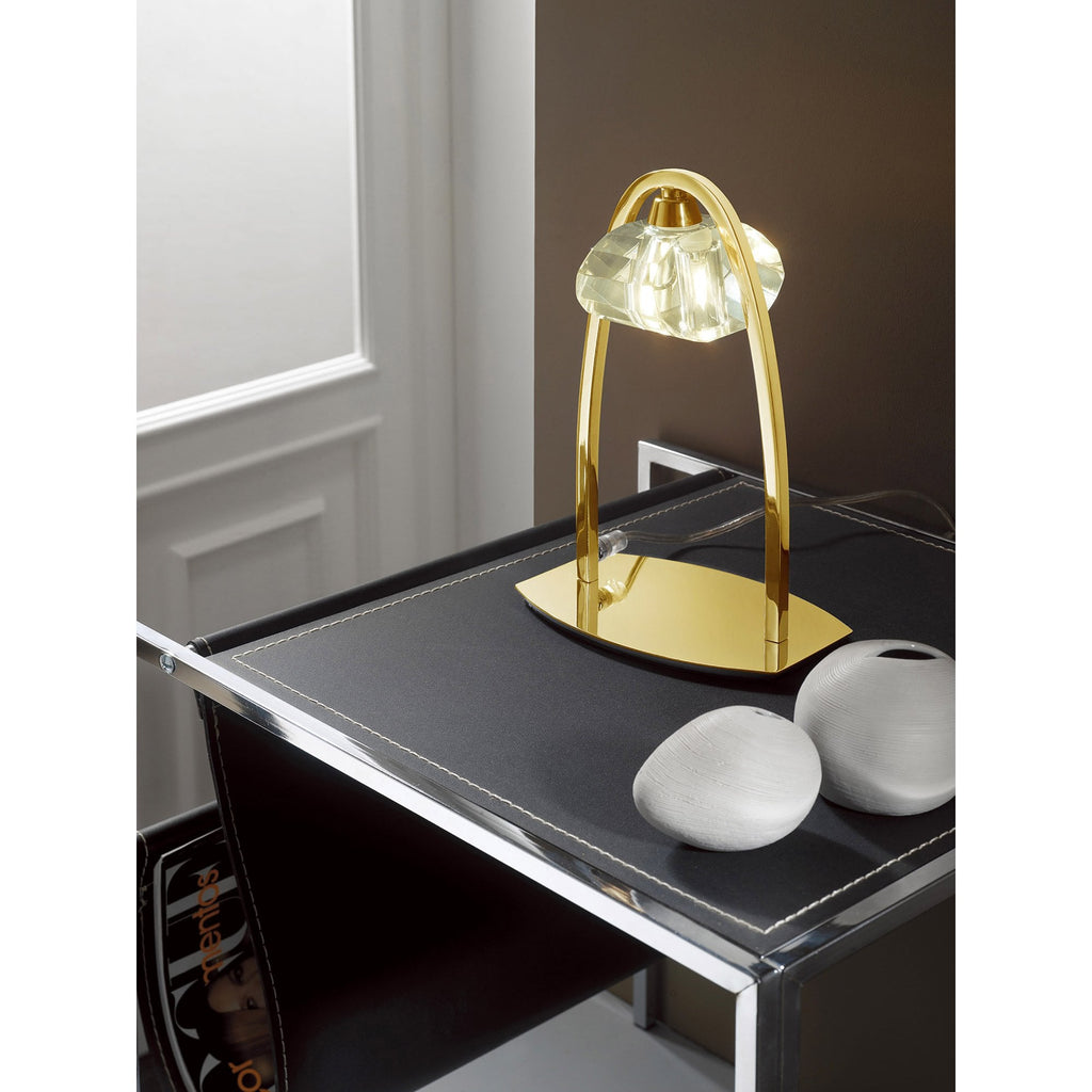 M0563FG Alfa Table Lamp 1 Light G9 French Gold