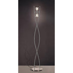 M0583 Amel Floor Lamp 2 Light G9 Polished Chrome
