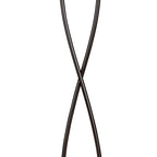 M0583BC Amel Floor Lamp 2 Light G9 Black Chrome