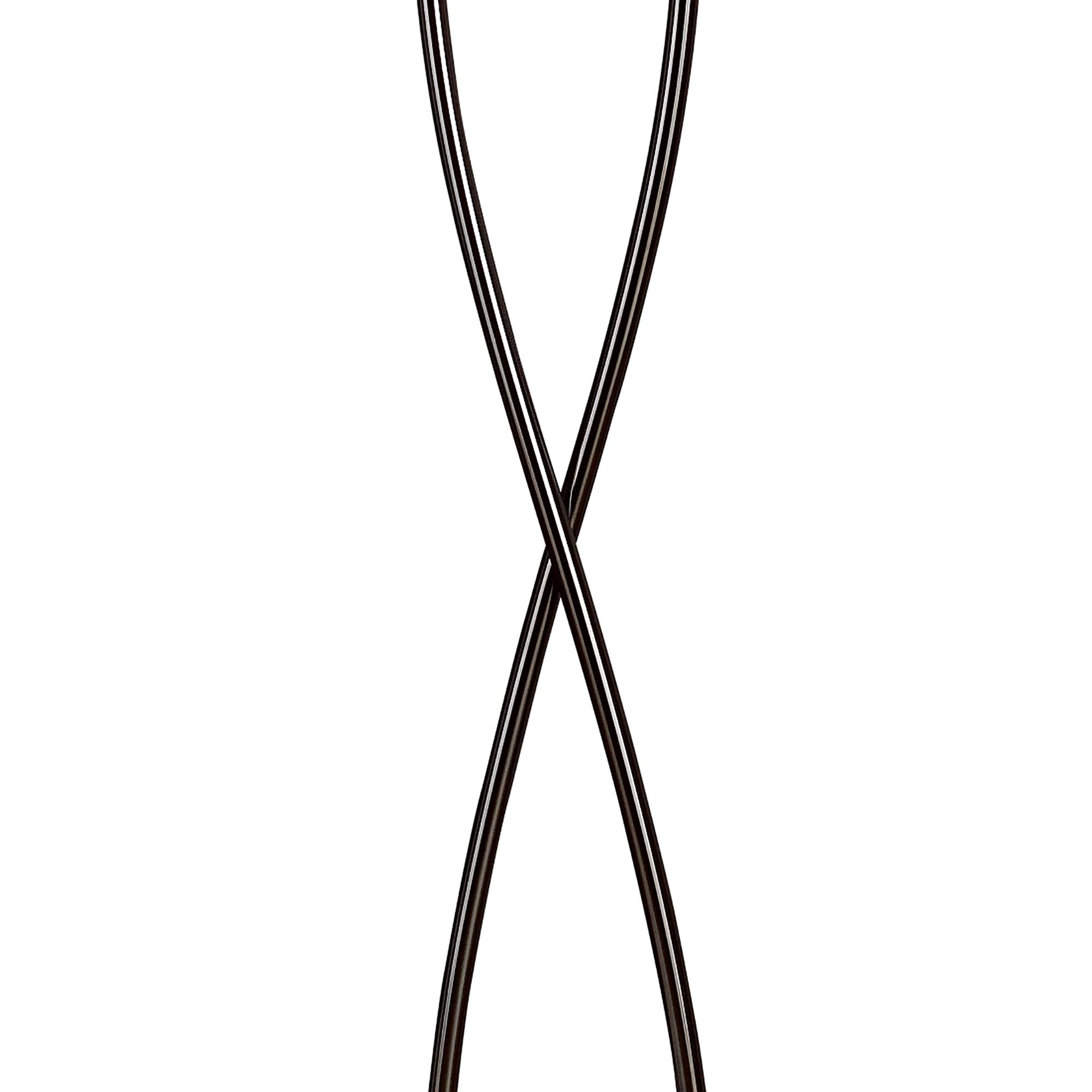 M0583BC Amel Floor Lamp 2 Light G9 Black Chrome