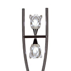 M0583BC Amel Floor Lamp 2 Light G9 Black Chrome