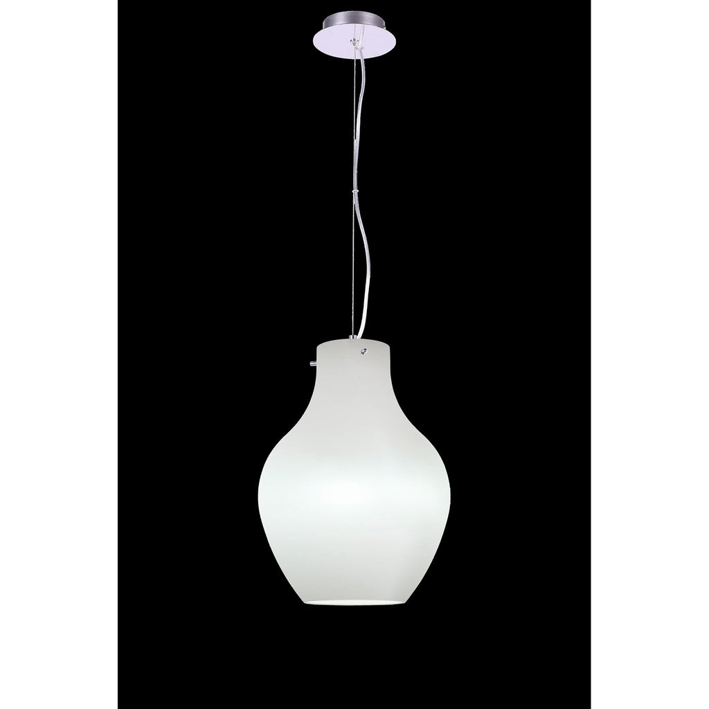 M6270 Anfora Pendant 28cm Round 1 Light White