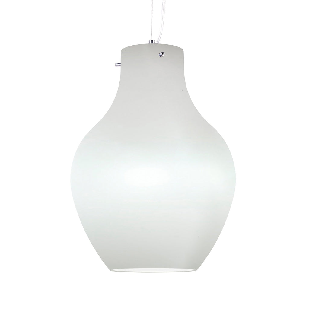 M6270 Anfora Pendant 28cm Round 1 Light White