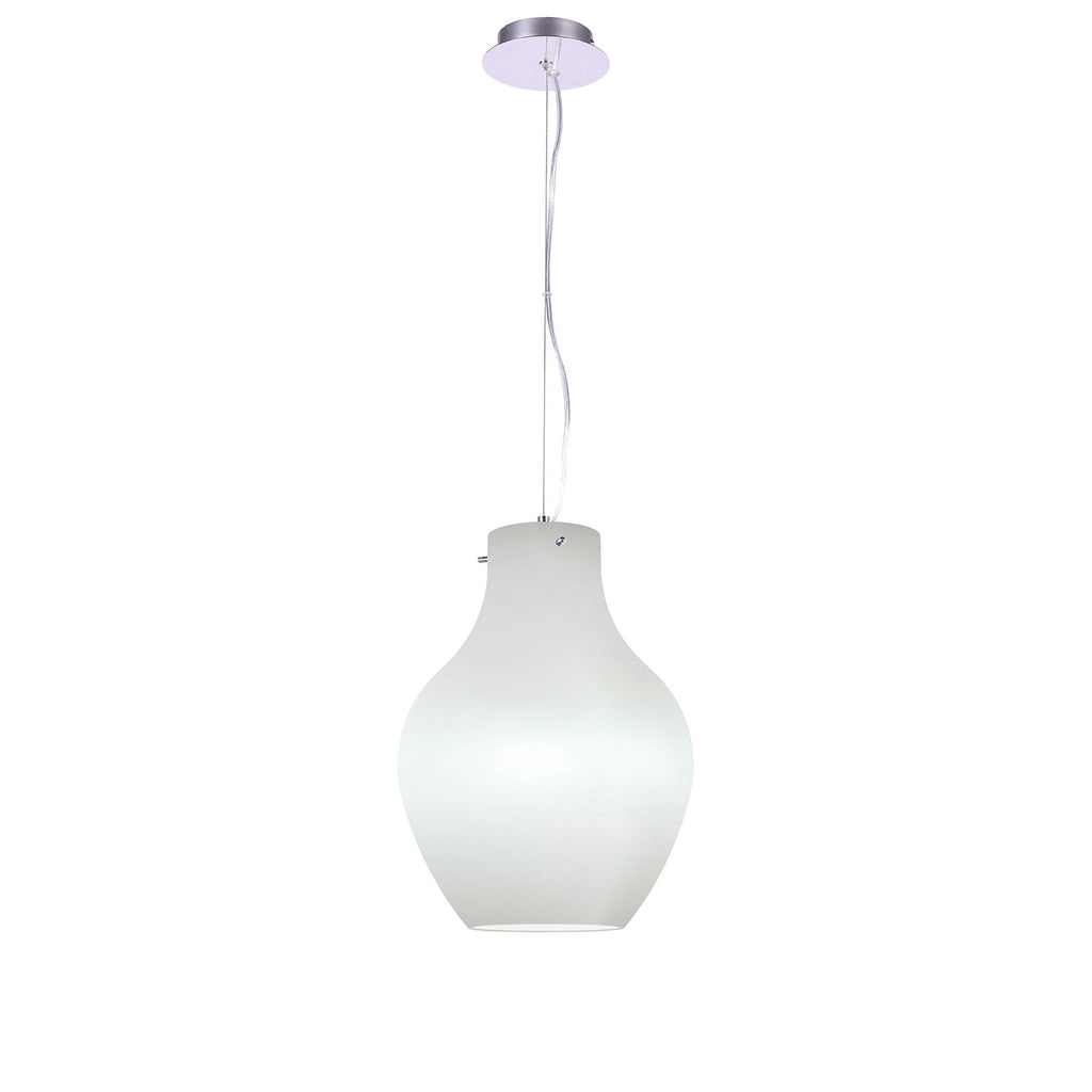 M6270 Anfora Pendant 28cm Round 1 Light White