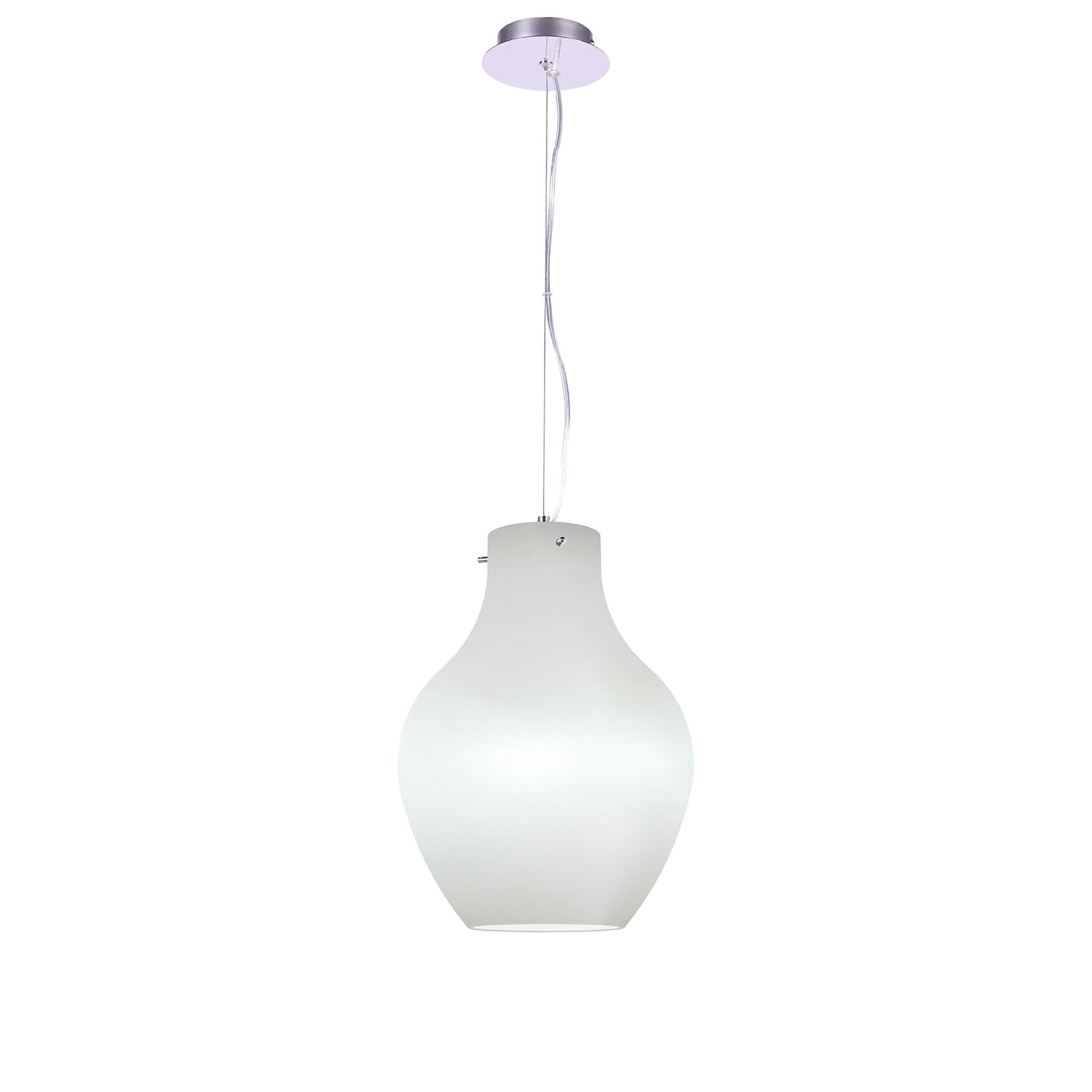 M6270 Anfora Pendant 28cm Round 1 Light White