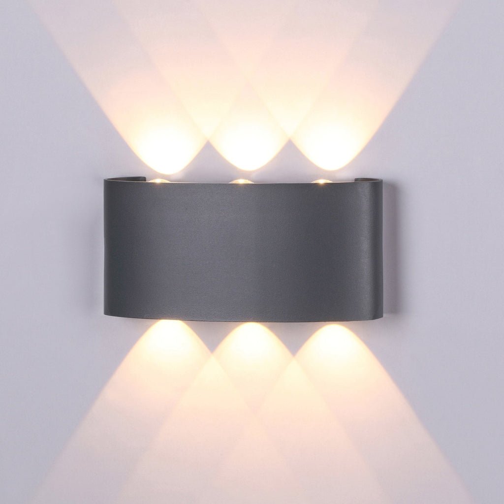 M6540 Arcs Outdoor Wall Lamp 6W LED Anthracite
