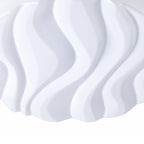 M5040 Arena Bathroom Flush Ceiling/Wall Light Large Round 45W LED Matt White/White Acrylic