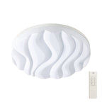 M5040R Arena Bathroom Ceiling / Wall Light Large Round 60W LED Dimmable Matt White / Acrylic