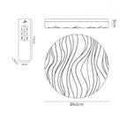 M5040R Arena Bathroom Ceiling / Wall Light Large Round 60W LED Dimmable Matt White / Acrylic