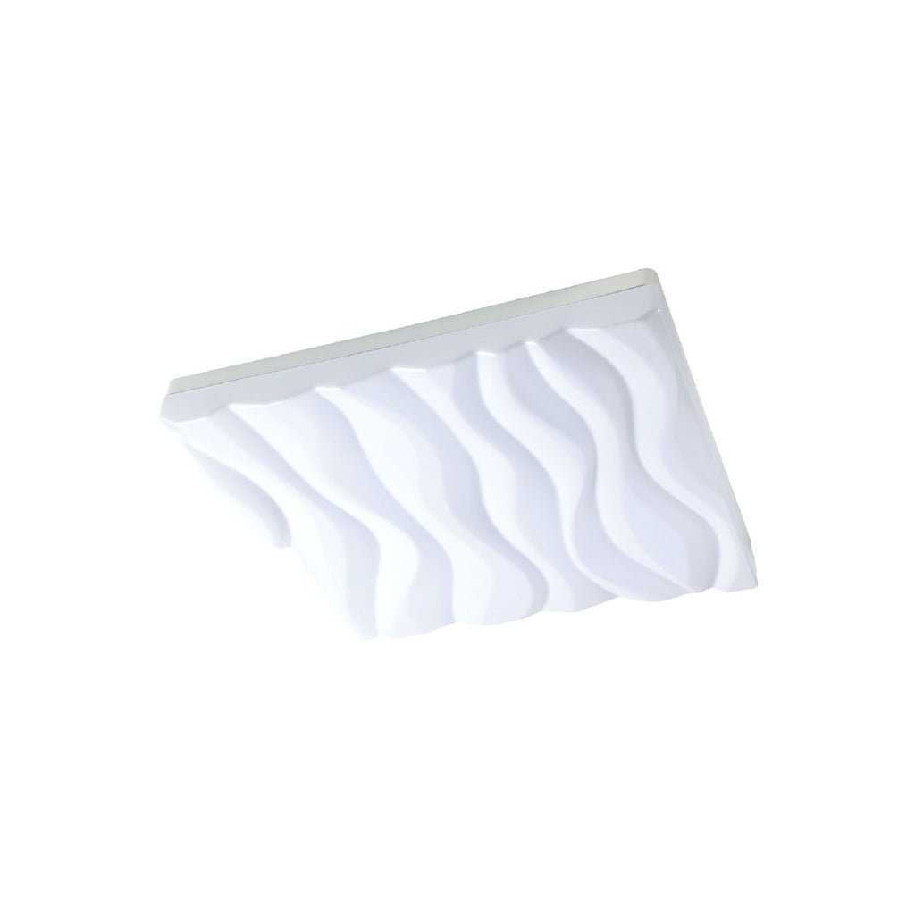 M5043 Arena Bathroom Ceiling/Wall Light Large Square 45W LED Matt White/White Acrylic