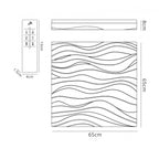 M5043R Arena Bathroom Ceiling / Wall Light Large Square 60W LED Dimmable Matt White / Acrylic