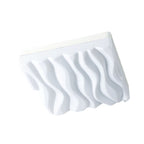 M5044 Arena Bathroom Ceiling/Wall Light Medium Square 36W LED Matt White/White Acrylic