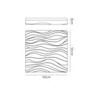 M5044 Arena Bathroom Ceiling/Wall Light Medium Square 36W LED Matt White/White Acrylic