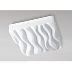 M5044 Arena Bathroom Ceiling/Wall Light Medium Square 36W LED Matt White/White Acrylic
