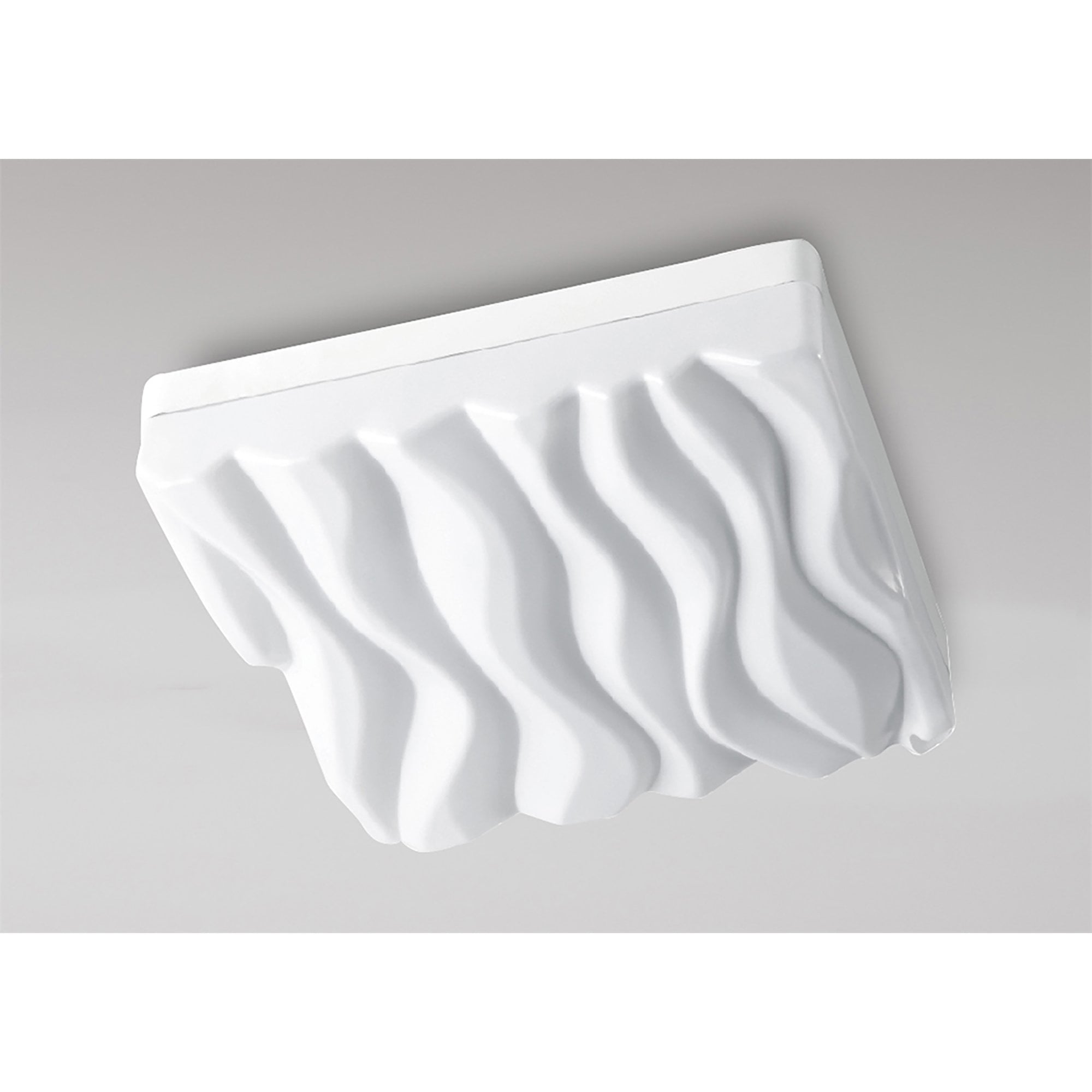 M5044 Arena Bathroom Ceiling/Wall Light Medium Square 36W LED Matt White/White Acrylic