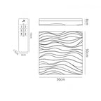 M5044R Arena Bathroom Ceiling / Wall Light Medium Square 40W LED Dimmable Matt White / Acrylic