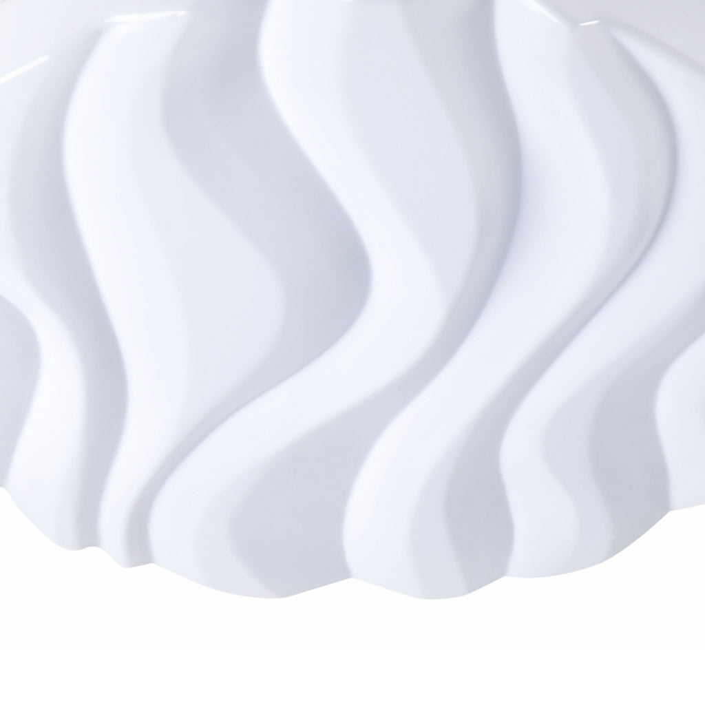 M5044R Arena Bathroom Ceiling / Wall Light Medium Square 40W LED Dimmable Matt White / Acrylic