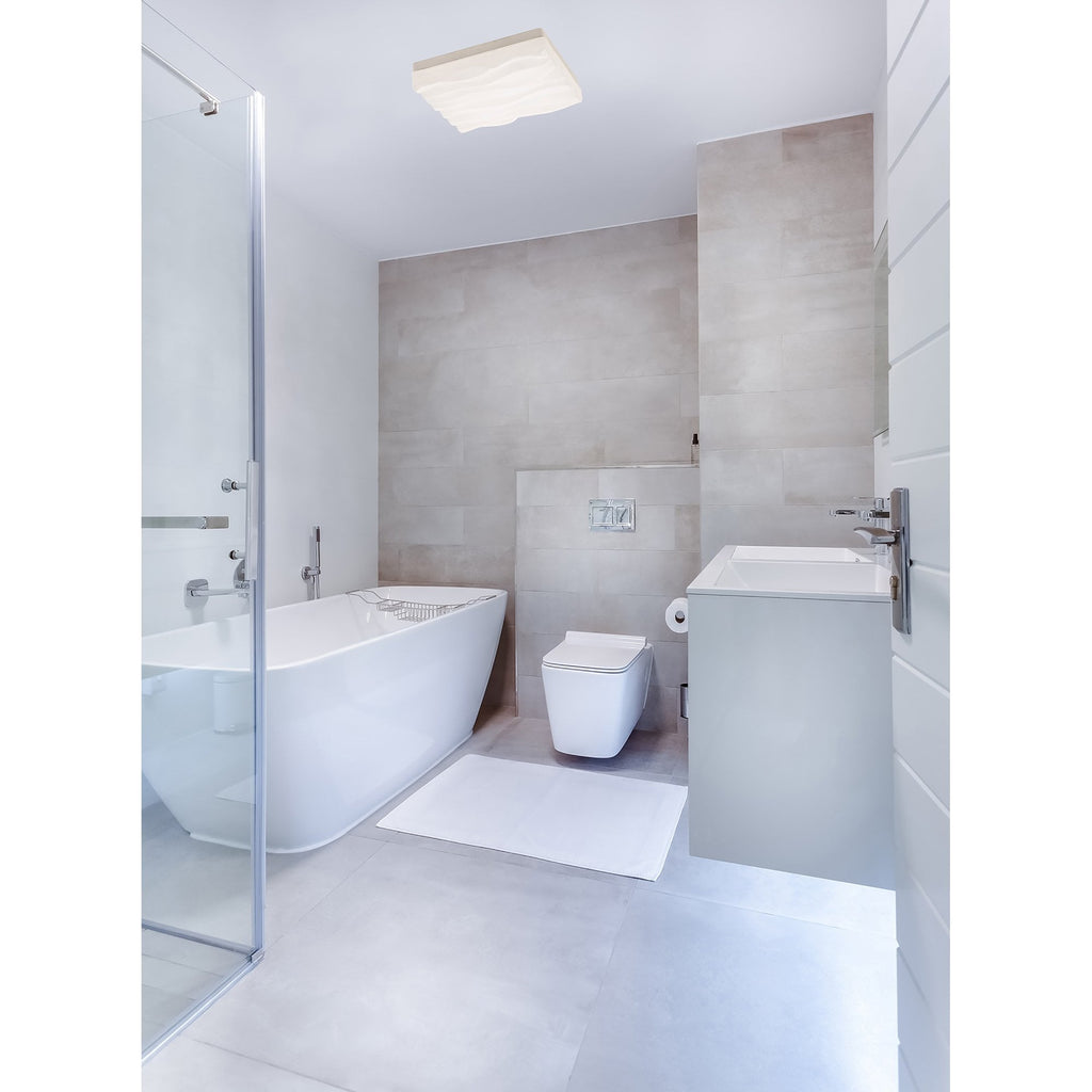 M5046 Arena Bathroom Table Lamp 8W LED White IP20 Polished Chrome/White Acrylic