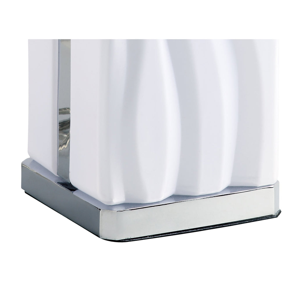 M5046 Arena Bathroom Table Lamp 8W LED White IP20 Polished Chrome/White Acrylic