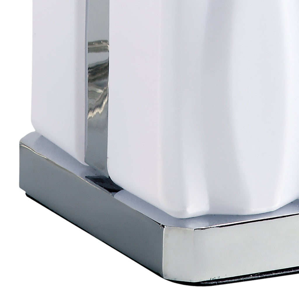 M5046 Arena Bathroom Table Lamp 8W LED White IP20 Polished Chrome/White Acrylic