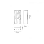 M5047 Arena Bathroom Wall Lamp 12W LED White Polished Chrome / White Acrylic