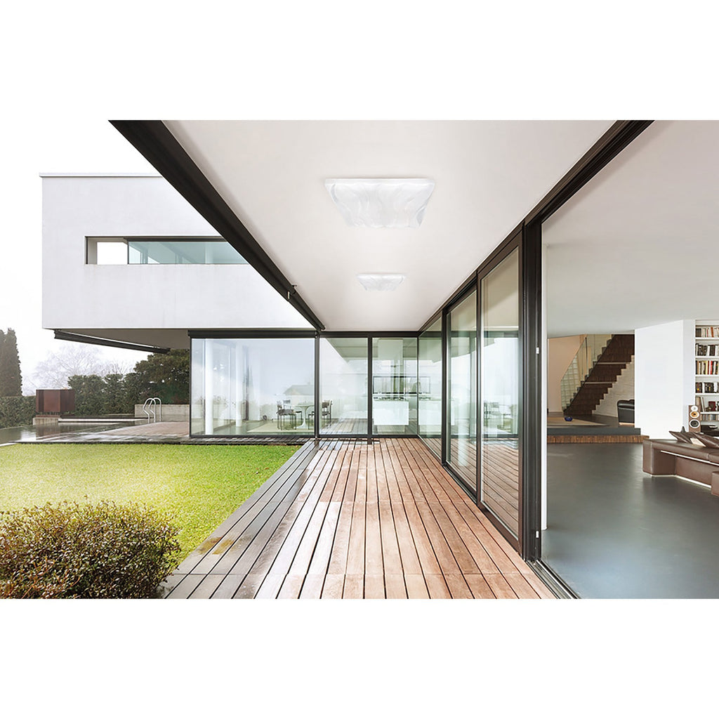 M5047 Arena Bathroom Wall Lamp 12W LED White Polished Chrome / White Acrylic