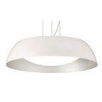 M4840 Argenta Pendant Small 18W LED Matt White/Silver/White Acrylic