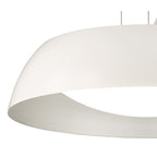 M4840 Argenta Pendant Small 18W LED Matt White/Silver/White Acrylic
