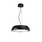 M4841 Argenta Pendant Small 18W LED Matt Black/Silver/White Acrylic