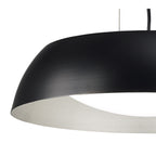 M4841 Argenta Pendant Small 18W LED Matt Black/Silver/White Acrylic