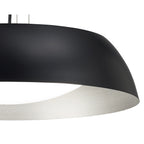 M4841 Argenta Pendant Small 18W LED Matt Black/Silver/White Acrylic