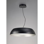 M4843 Argenta Pendant Large 30W LED Matt Black/Silver/White Acrylic