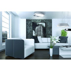 M4843 Argenta Pendant Large 30W LED Matt Black/Silver/White Acrylic