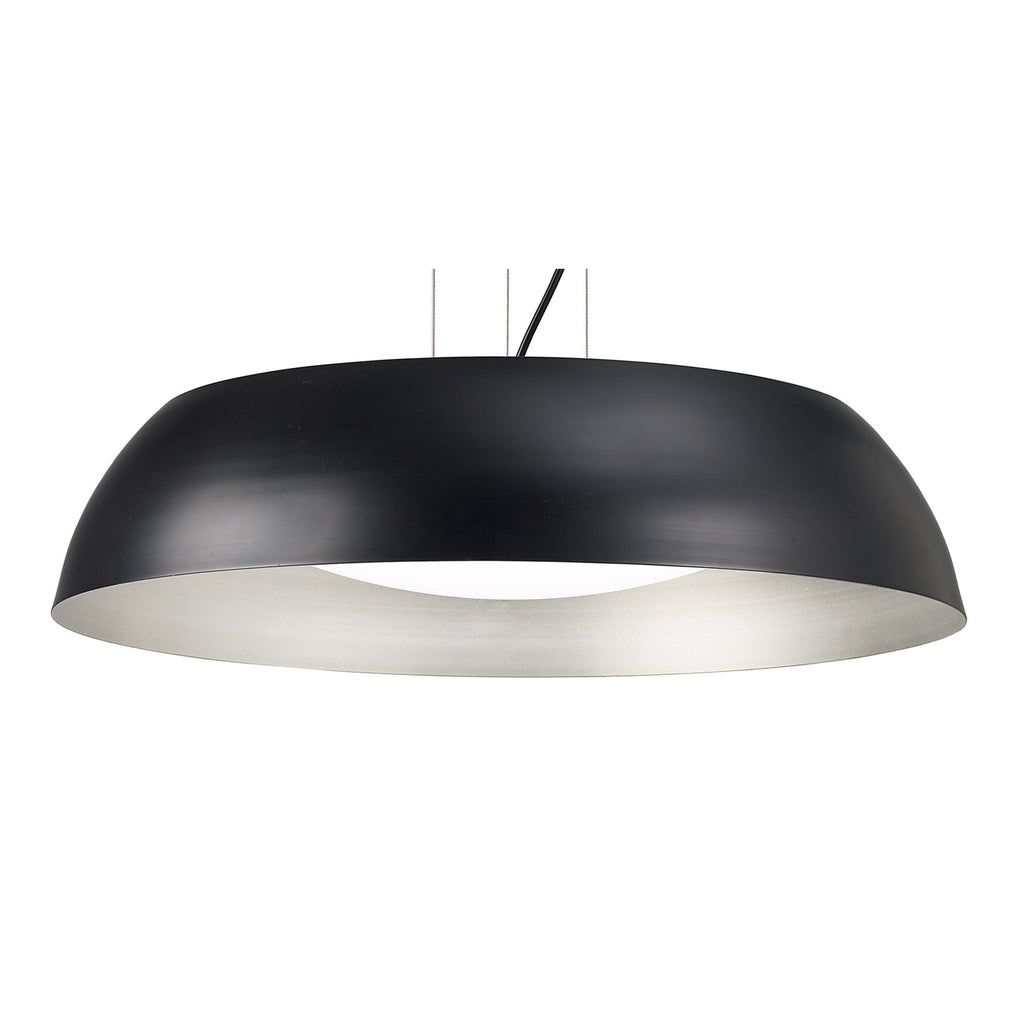 M4843 Argenta Pendant Large 30W LED Matt Black/Silver/White Acrylic