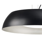 M4843 Argenta Pendant Large 30W LED Matt Black/Silver/White Acrylic