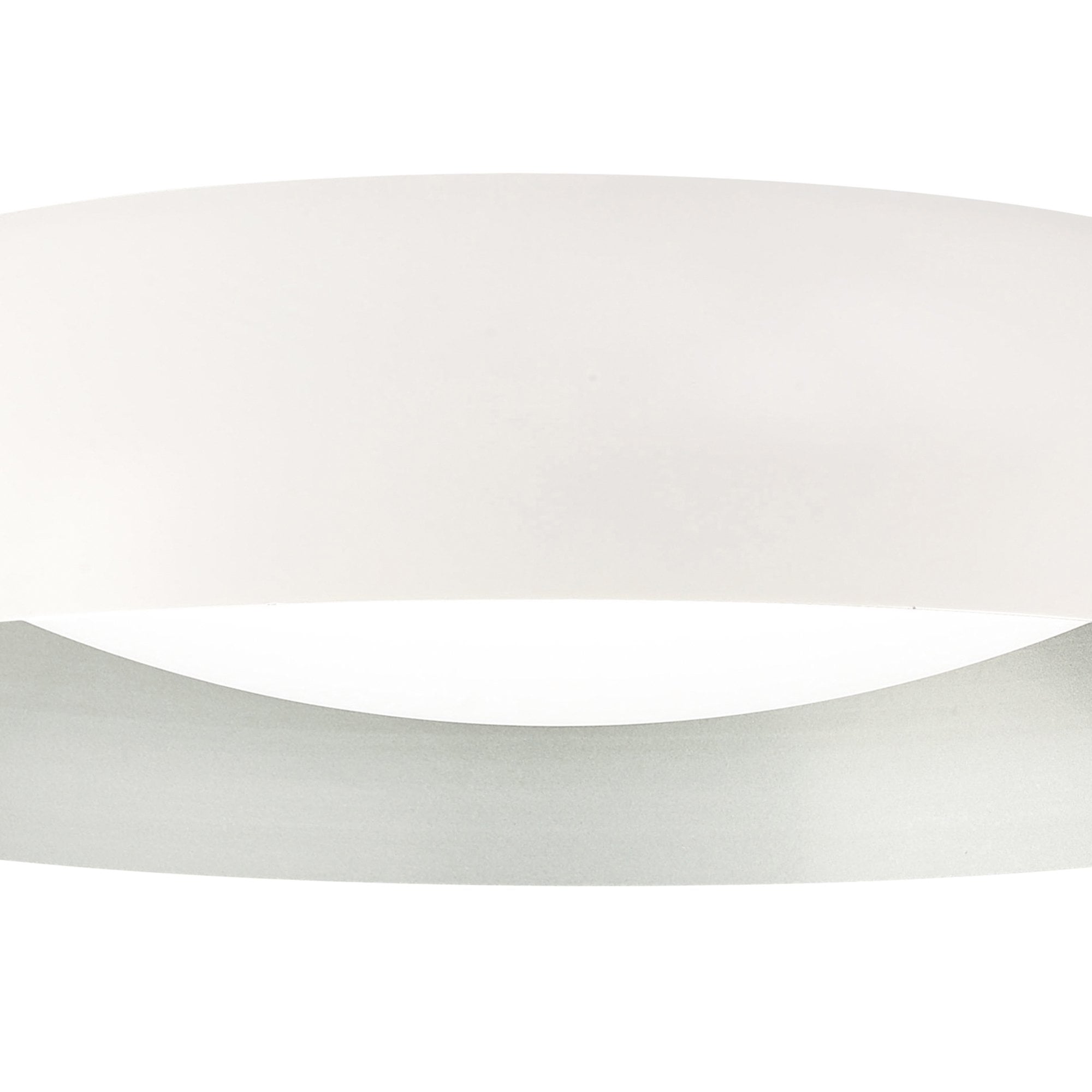 M4846E Argenta Flush Ceiling Large 5 Light 60cm Matt White/Silver/White Acrylic