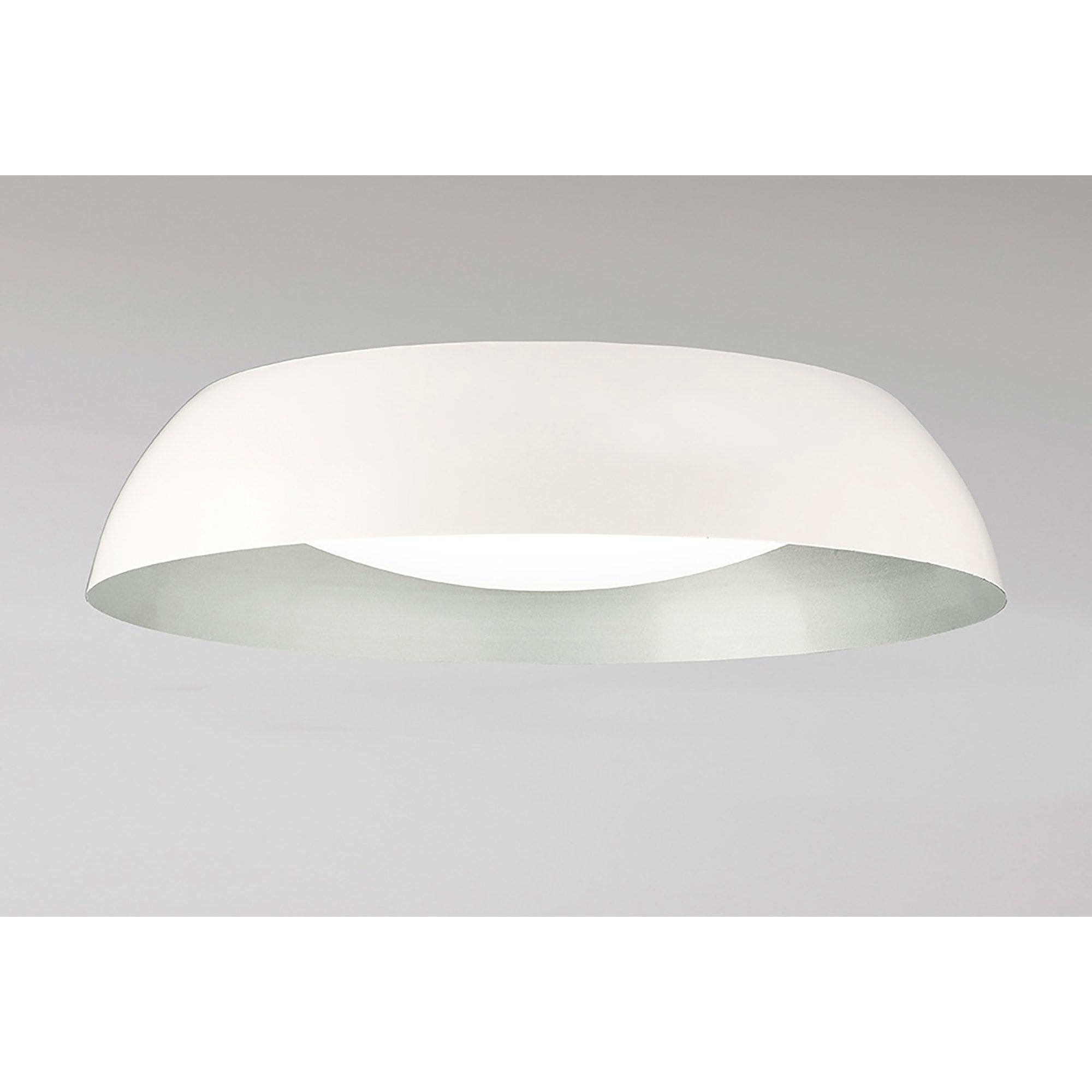 M4846 Argenta Flush Ceiling Large 30W LED Matt White/Silver/White Acrylic