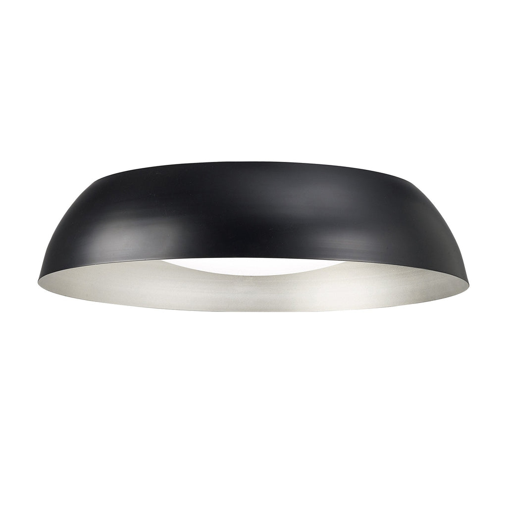 M4848 Argenta Flush Ceiling Large 30W LED Matt Black/Silver/White Acrylic