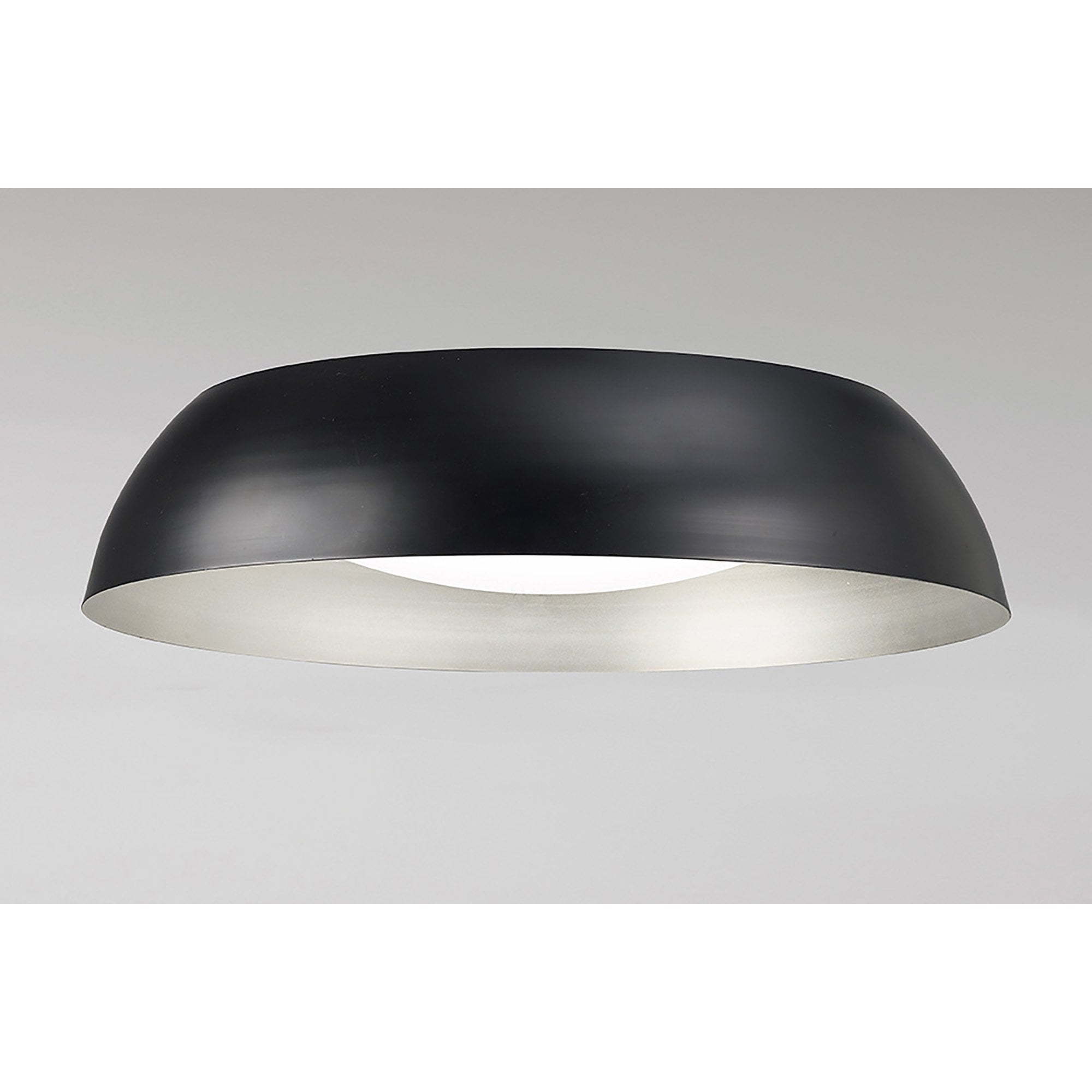 M4848 Argenta Flush Ceiling Large 30W LED Matt Black/Silver/White Acrylic