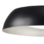 M4848 Argenta Flush Ceiling Large 30W LED Matt Black/Silver/White Acrylic