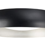 M4848 Argenta Flush Ceiling Large 30W LED Matt Black/Silver/White Acrylic