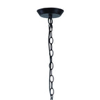 M5212 Argi Linear Pendant 4 Light Line E27 Taupe Shades Brown Oxide