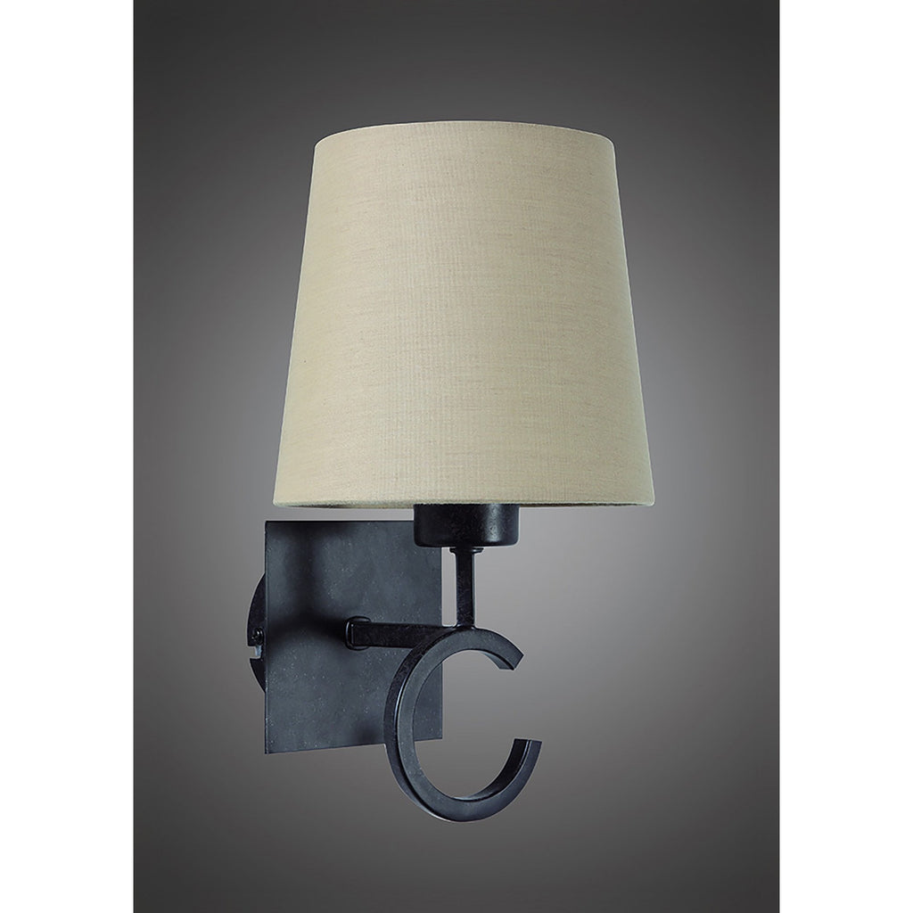 M5216 Argi Wall Lamp 1 Light E27 Taupe Shade Brown Oxide