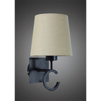 M5216 Argi Wall Lamp 1 Light E27 Taupe Shade Brown Oxide