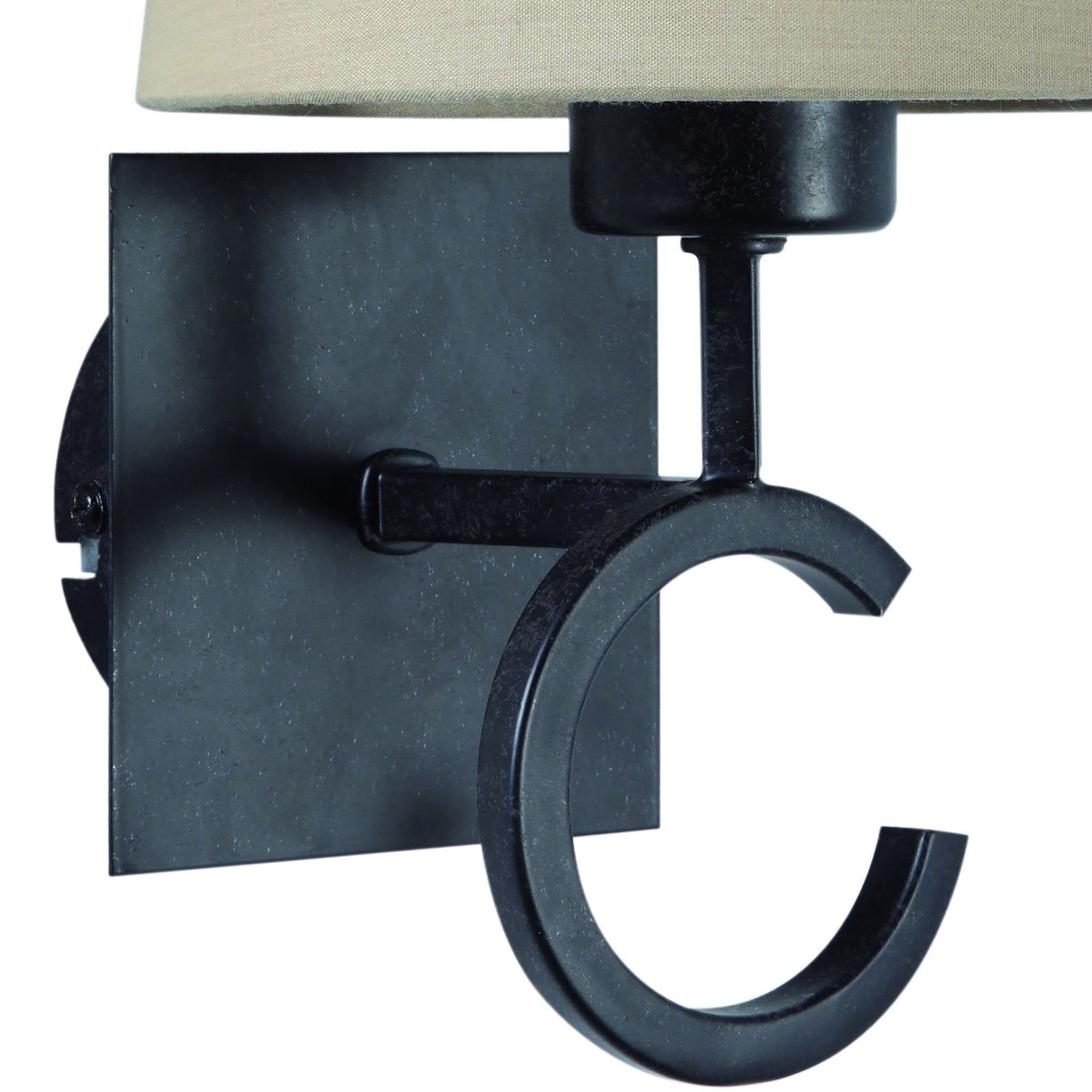 M5216 Argi Wall Lamp 1 Light E27 Taupe Shade Brown Oxide