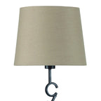 M5218 Argi Table Lamp 1 Light E27 Large Taupe Shade Brown Oxide