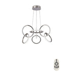 M5751 Aros Pendant 89cm Diameter 7 Ring 81W LED Chrome