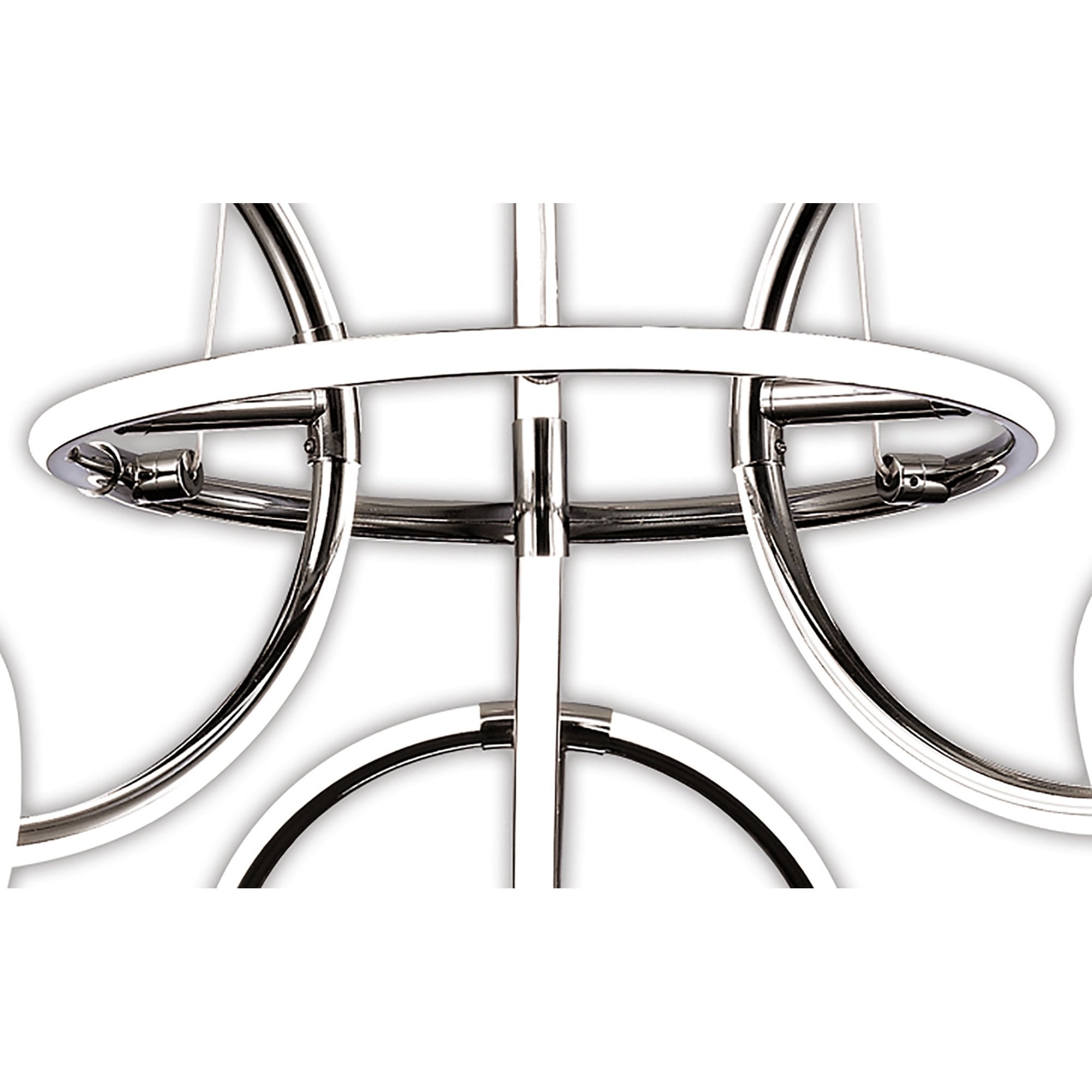 M5751 Aros Pendant 89cm Diameter 7 Ring 81W LED Chrome