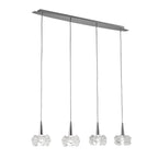 M3950 Artic Linear Pendant 4 Light G9 Line Polished Chrome