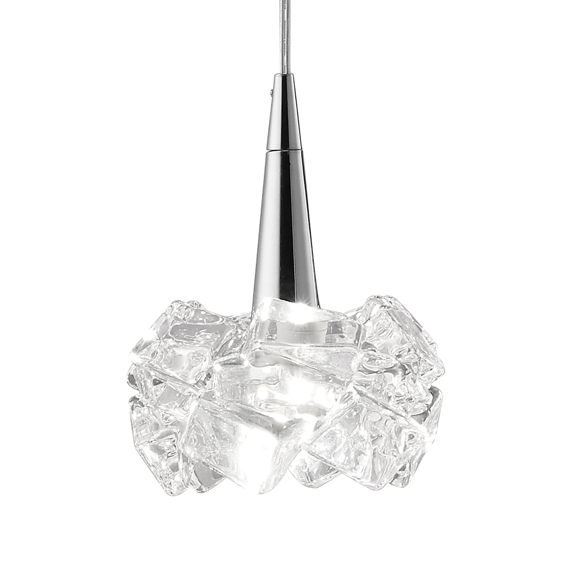 M3950 Artic Linear Pendant 4 Light G9 Line Polished Chrome